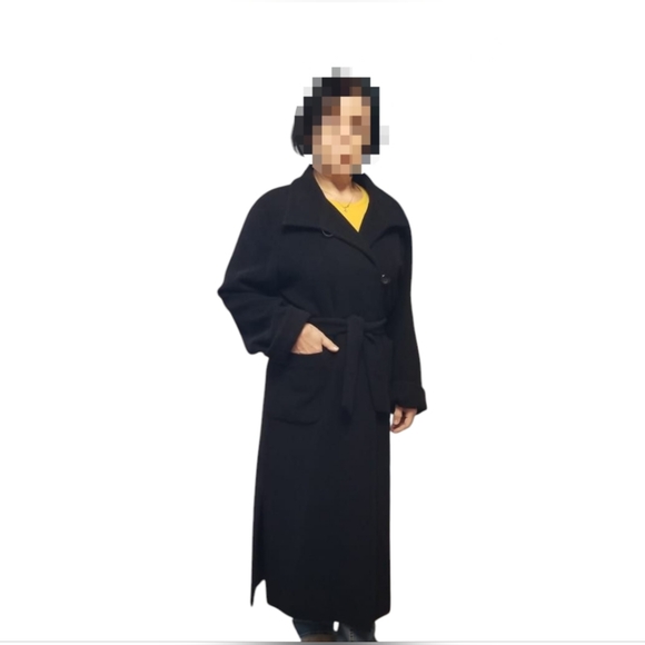 Ileana Zara Jackets & Blazers - Women's Wool Black Coat